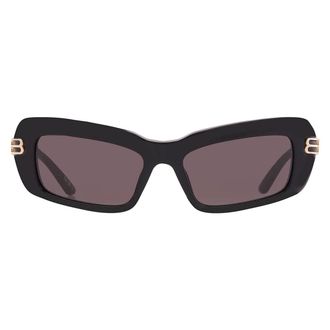 Balenciaga Grey Pilot Ladies Sunglasses BB0432S 001 57