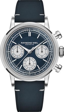 Raymond Weil Millesime Mens Blue Watch 7765-STC-50651 Leather - One Size