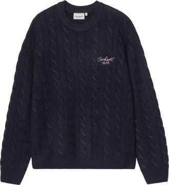 Carhartt Work in Progress Maglione con lavorazione intrecciata - Blu