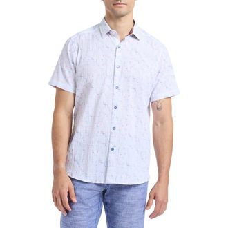 Robert Graham Kingshold Short Sleeve Button-Up Shirt in Multi at Nordstrom, Size Xxx-Large