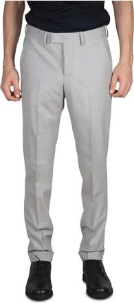 Pantaloni Torino Broeken, Heren, Grijs, S, Wol, Grijze Wollen Broek - B-Stretch Stof