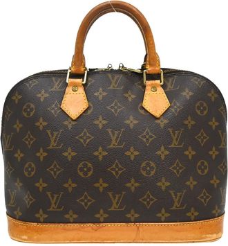Louis Vuitton Alma Monogram Canvas Brown Canvas Handbag (Pre-Owned)