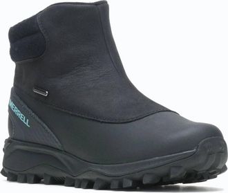 Merrell Womens Thermo Kiruna Mid Zip Waterproof Boots In Black