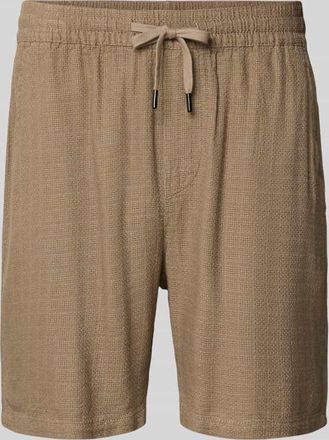 Only & Sons Regular Fit Shorts aus Viskose-Leinen-Mix Modell TEL LATHAM in Taupe, Gr&ouml;&szlig;e XXL