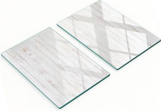 OEM Pannelli Decorativi Multifunzionali In Vetro Con Stampa Effetto Legno 2x40x52 Cm