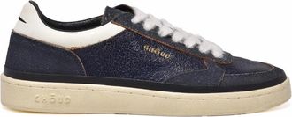 Ghoud Blue Leather Suede Sneakers