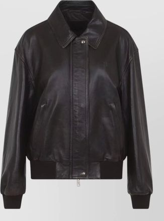 Prada lamb leather bomber jacket