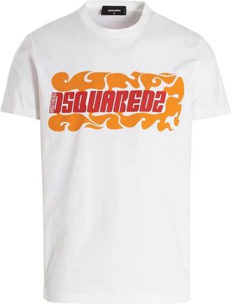 Dsquared2 T-Shirt S71Gd 1133 - Heren - T-shirts - Wit - XL - Katoen - Tops