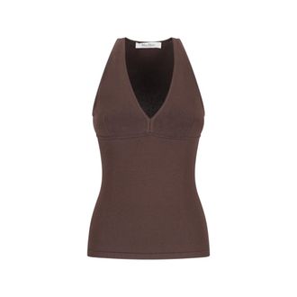 Max Mara Sleeveless Tops, female, Brown, XS, Stylish Armida1234 Jumper for Women