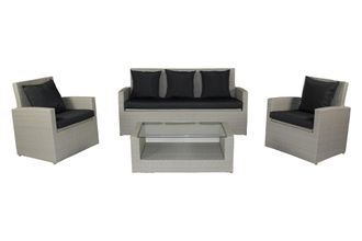 DCB Garden Dcb Garden - Pvc-confort - Sal&oacute;n De Jard&iacute;n 5 Plazas De Resina Trenzada