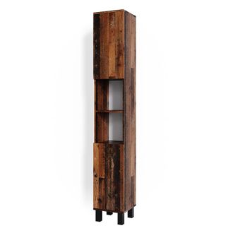 Vicco Armario De Ba&ntilde;o Fynn, Roble R&uacute;stico, 30 X 190 Cm