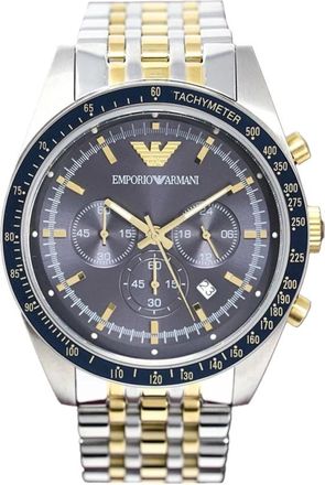 Emporio Armani Accessoires, Heren, Grijs, ONE Size, Tazio Chronograaf Horloge