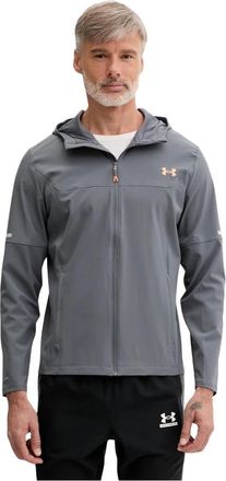 Under Armour Tech Utility Woven Jas - Heren - Hardloopjassen - Grijs - M - Polyester - Fitness