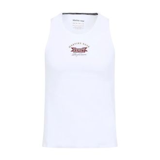 Martine Rose Sleeveless Tops, male, White, Size: XL Cotton Vest