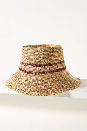 Wyeth Nyc Raffia Straw Bucket Hat