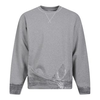 Maison Margiela Sweatshirts, male, Gray, Size: M Taped Jersey Sweatshirt