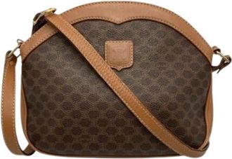 Celine Pre-owned Macadam Schoudertas - Dames - Vintage Schoudertas - Bruin - ONE Size - Leer - Vintage