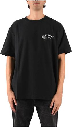 Purple P104 Regular Fit T-Shirt - Heren - T-shirts - Zwart - S - Katoen - Tops