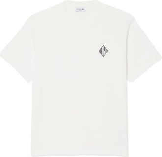 Lacoste embroidered-logo T-Shirt - men - Cotton - 5 - White