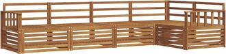 vidaXL Conjunto De Sof&aacute;s De Exterior 5 Uds. Natural Vidaxl