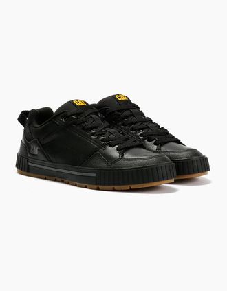 CAT Mens Caterpillar Axiom Leather Mens Black Lace-Up Shoes - Size: 12