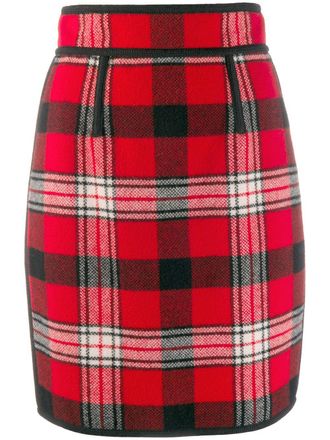 Dsquared2 checkered pencil skirt - women - Wool/Polyamide - 38