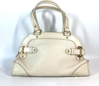 Louis Vuitton Blanc Suhali Leather Handbag Shoulder Bag Tote Bag (Pre-Owned)