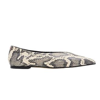 Aeyde Ballerinas, female, Multicolor, Size: 8 US Hazelnut Nappa Leather Pointed Toe Flat
