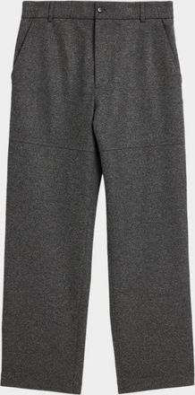 Moncler Men & apos;s Straight Leg Flat-Front Trousers