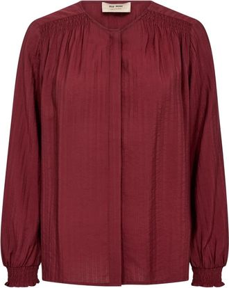 Mos Mosh Senti Shirt - Dames - Blouses - Rood - XS - Overhemden