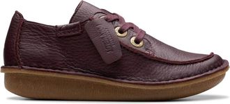 Clarks Leren veterschoen - Dames - Veterschoenen - Rood - 35 1/2 EU - Leer - Schoenen