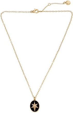 AllSaints Resin Faux Pearl Star Medallion Pendant Necklace in Gold at Nordstrom Rack