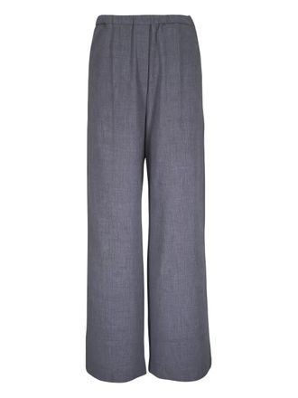 Toteme elasticated-waist trousers - women - Viscose/Wool - 38 - Grey
