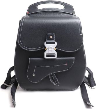 Dior Black Leather Backpack (Pre-Owned)