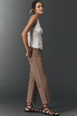 Paige Anessa Straight High-Rise Straight-Leg Ankle Jeans