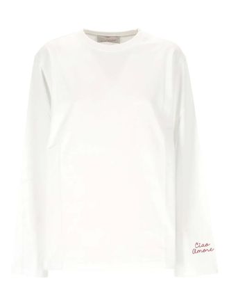 Giada Benincasa Ciao amore long-sleeves T-shirt - unisex - Cotton - M - White