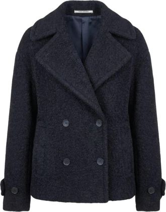 Tagliatore Sheila Coat - Dames - Mantel - Blauw - 2XS - Wol - Jassen