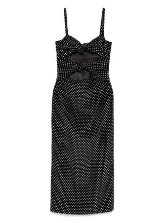 Racil Mia polka-dot midi dress - women - Cotton - 36 - Black