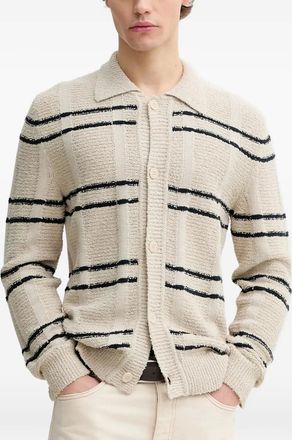 Marc O'Polo Cardigan a righe - Toni neutri