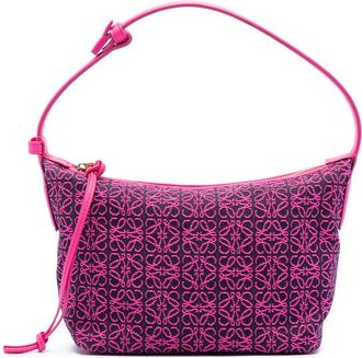 Loewe Pre-owned Loewe Small Anagram Canvas Cubi Bag 652146