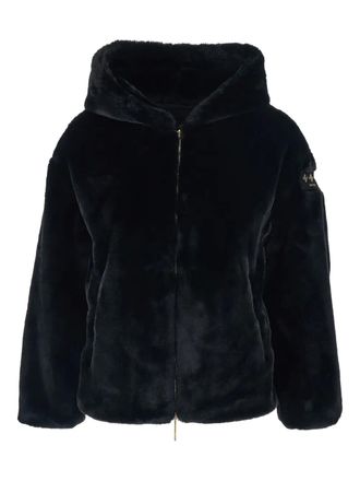 Tatras Yumola drawstring hood logo patch jacket - women - Polyester - 3 - Black