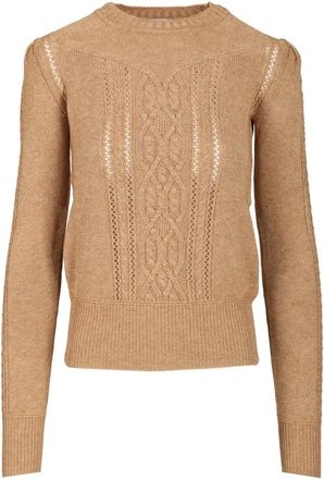 Isabel Marant Truien & Vesten, Dames, Beige, M, Katoen, Kelia Sweater