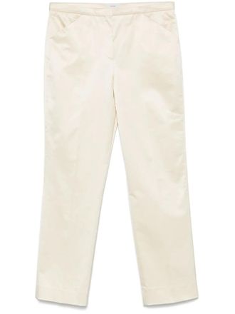 Toteme straight-leg cropped trousers - Neutrals