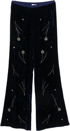 Forte_Forte Wide Broeken - Dames - Wijde Broeken - Blauw - S - Broeken