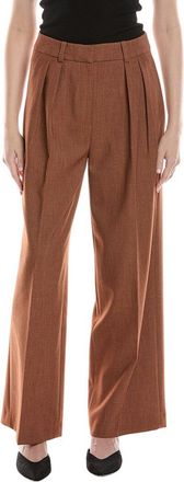 Kenneth Cole Pleated High-Rise Wide Leg Pant