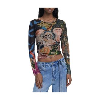 Desigual Mujer, Camisetas, Multicolor, Talla: M