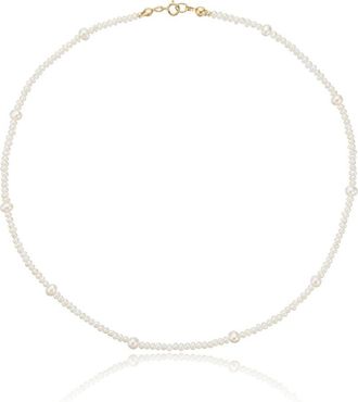 Lily & Roo Gold Multi Pearl Choker