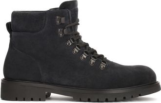 Kazar Marineblauwe su&egrave;de herenlaarzen - Heren - Veterlaarzen - Blauw - 44 EU - Su&egrave;de - Schoenen