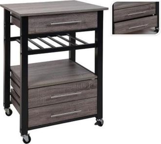 Koopman Carro de cocina 60x50x84cm 784400090