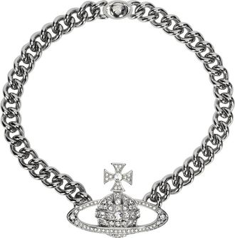Vivienne Westwood Neysa Chain Necklace - Dames - Kettingen - Grijs - M - Accessoires